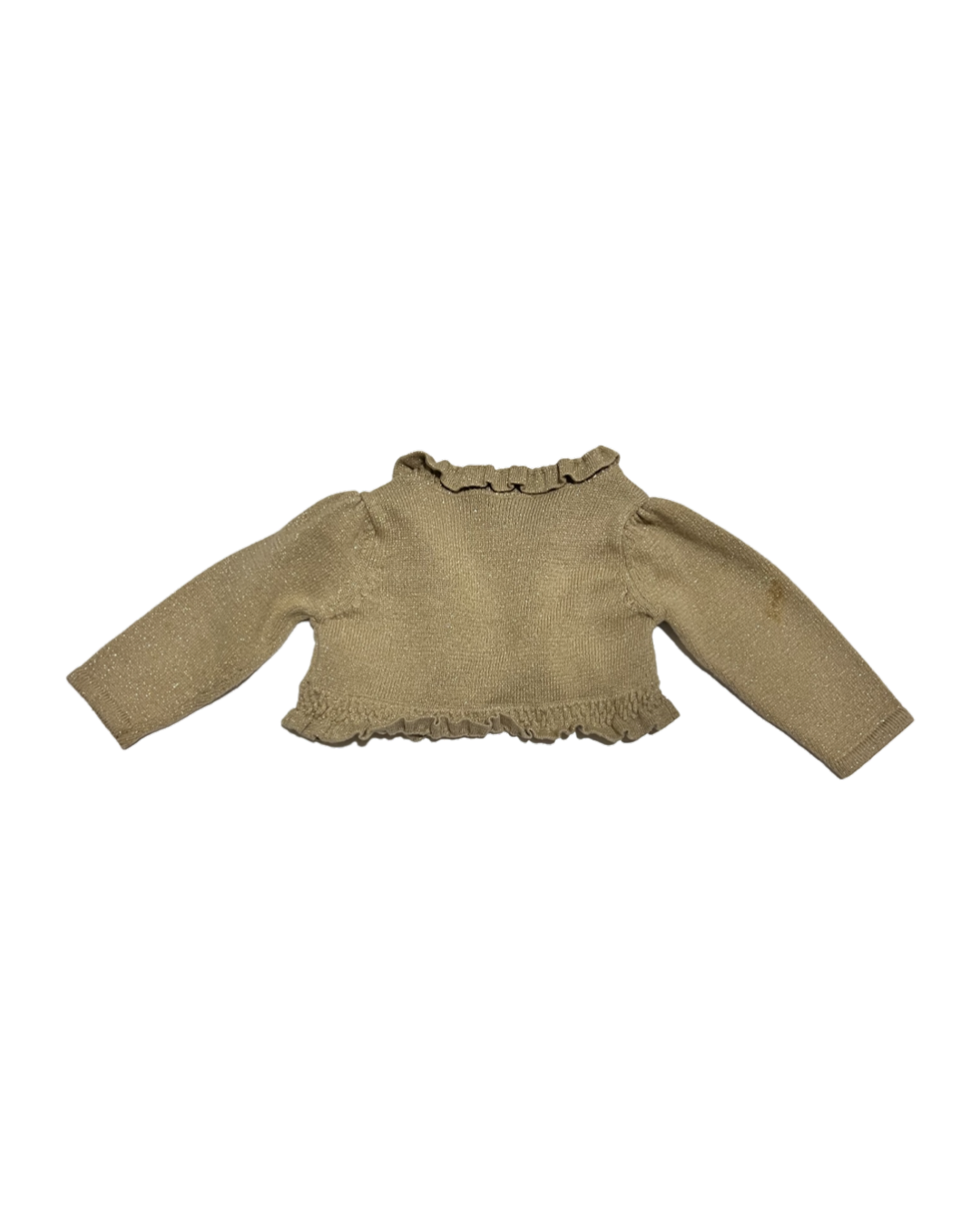 9M Baby Girl Sparkly Gold Cherokee Cardigan