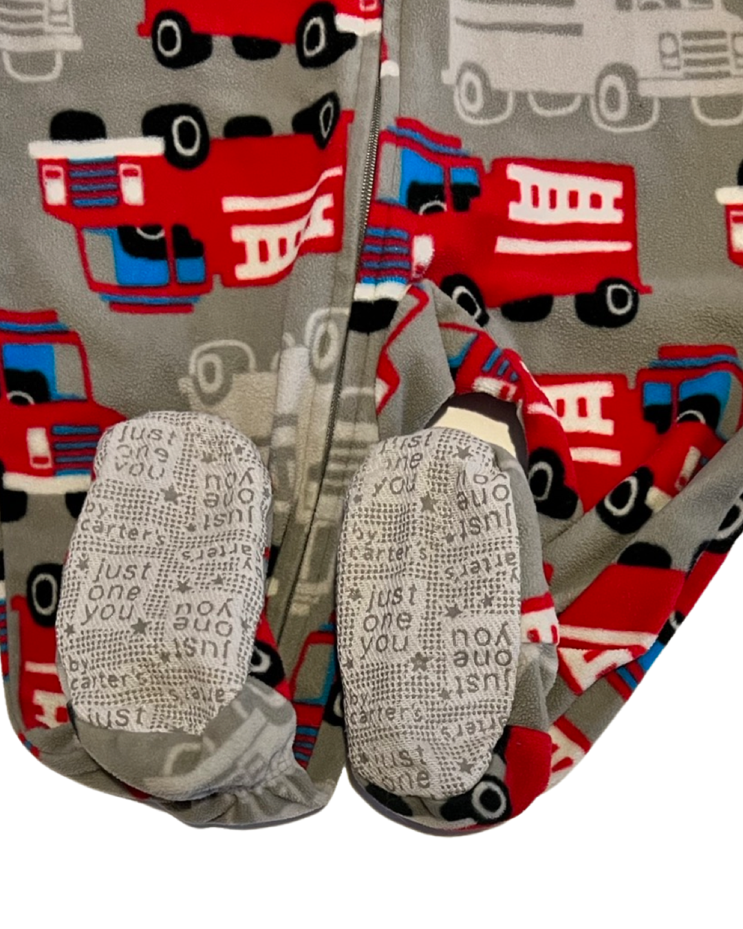 12M Baby Boy Fleece Carters Fire Engine PJs