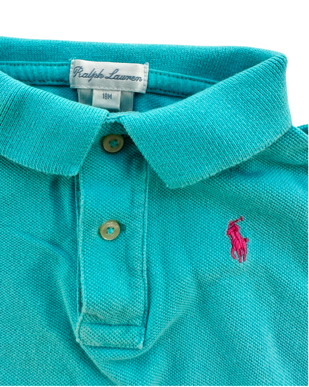 18M Baby Boy Ralph Lauren Teal Polo Shirt