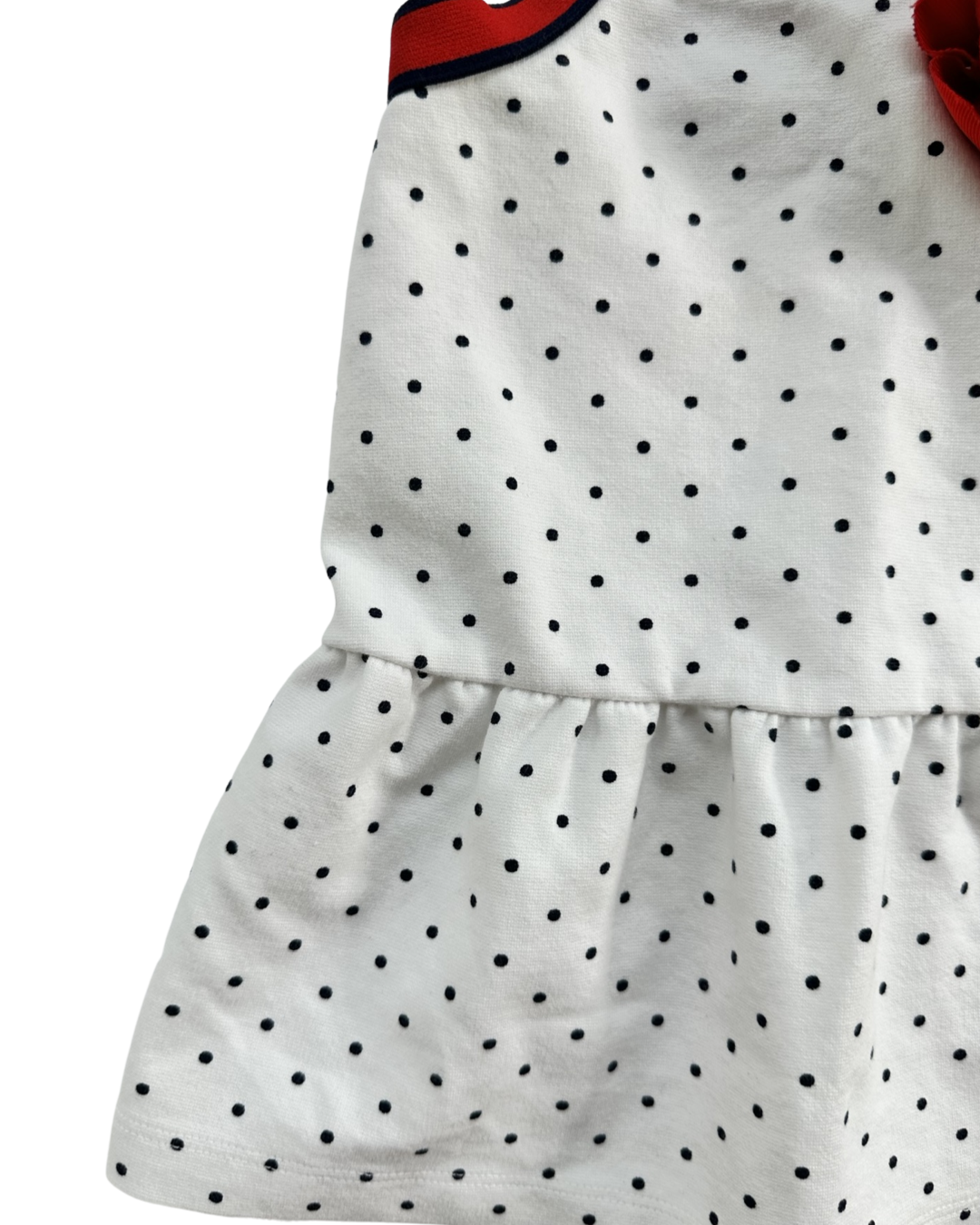 6-12M Baby Girl Janie & Jack Navy Polka Dot Dress
