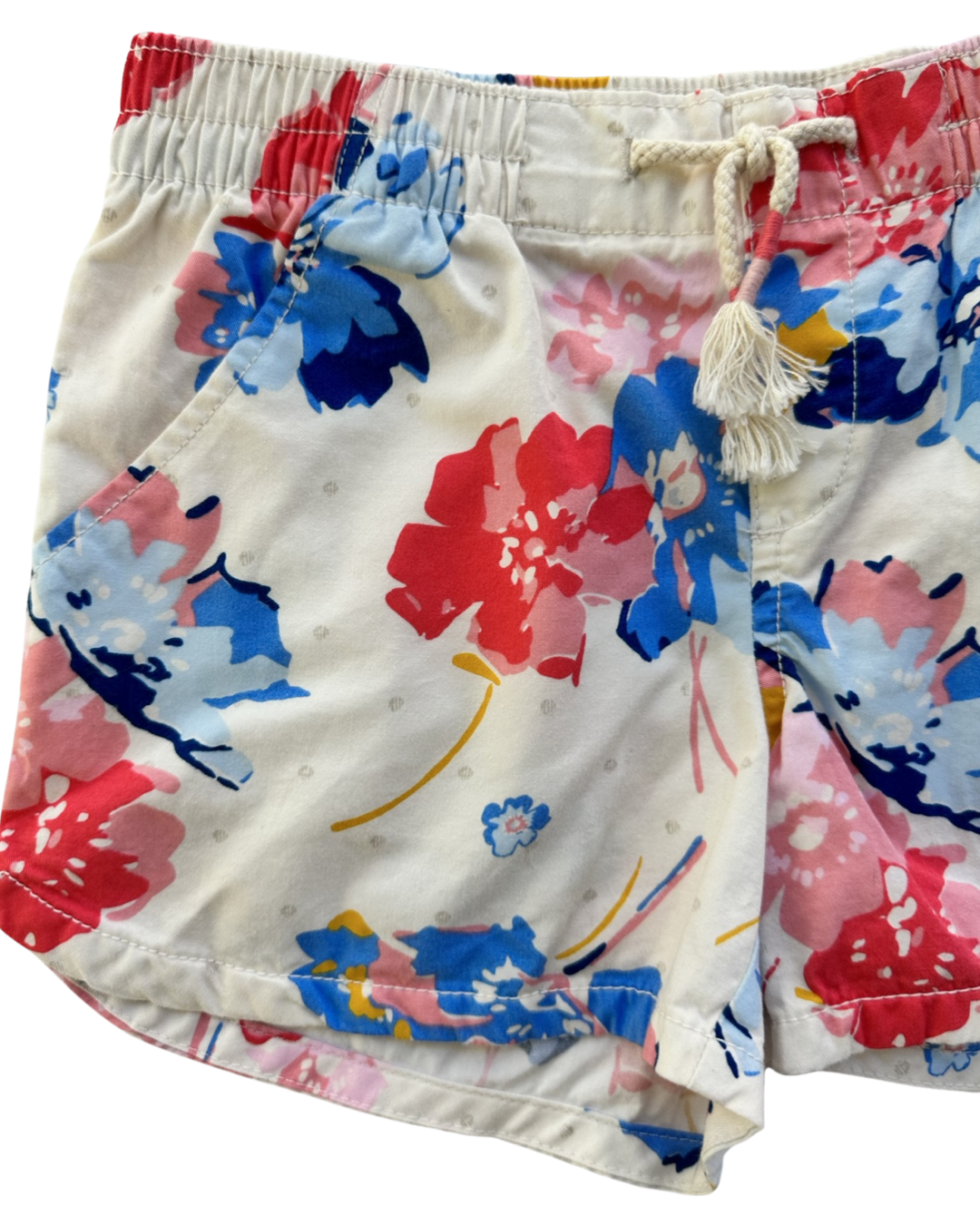 Girls L Size 10/12 Old Navy Pink / Blue Floral Shorts