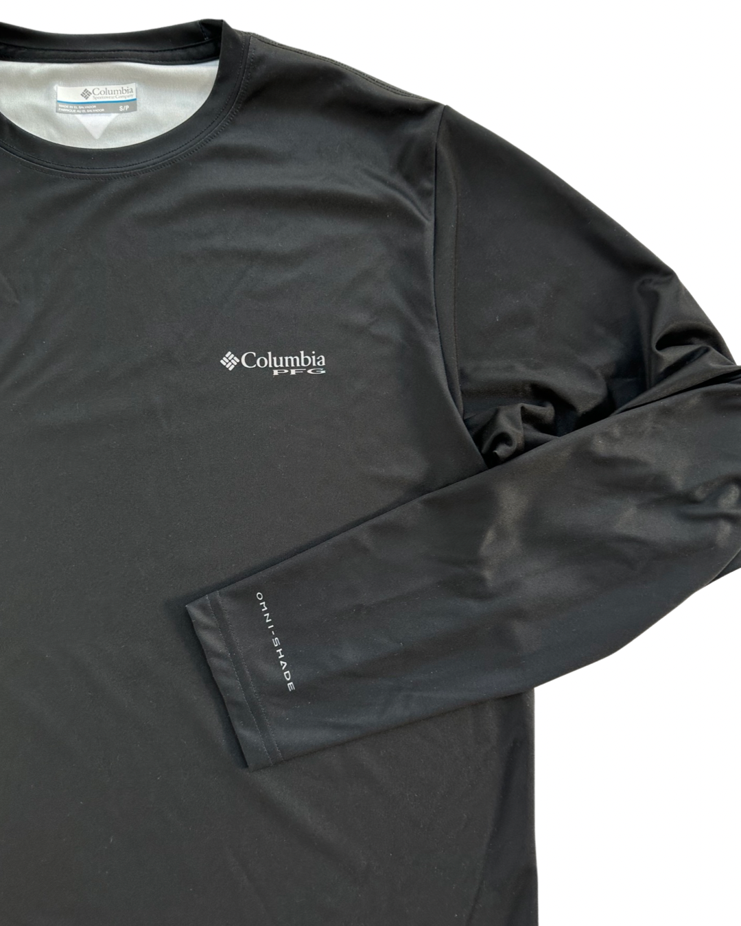 Men's Sz SMALL PFG Terminal Tackle Fish Flag™ Black Long Sleeve Shirt