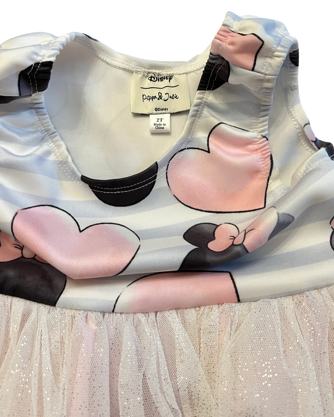 2T Toddler Girl Pink Pippa & Julie DISNEY Minnie Mouse Tutu Dress