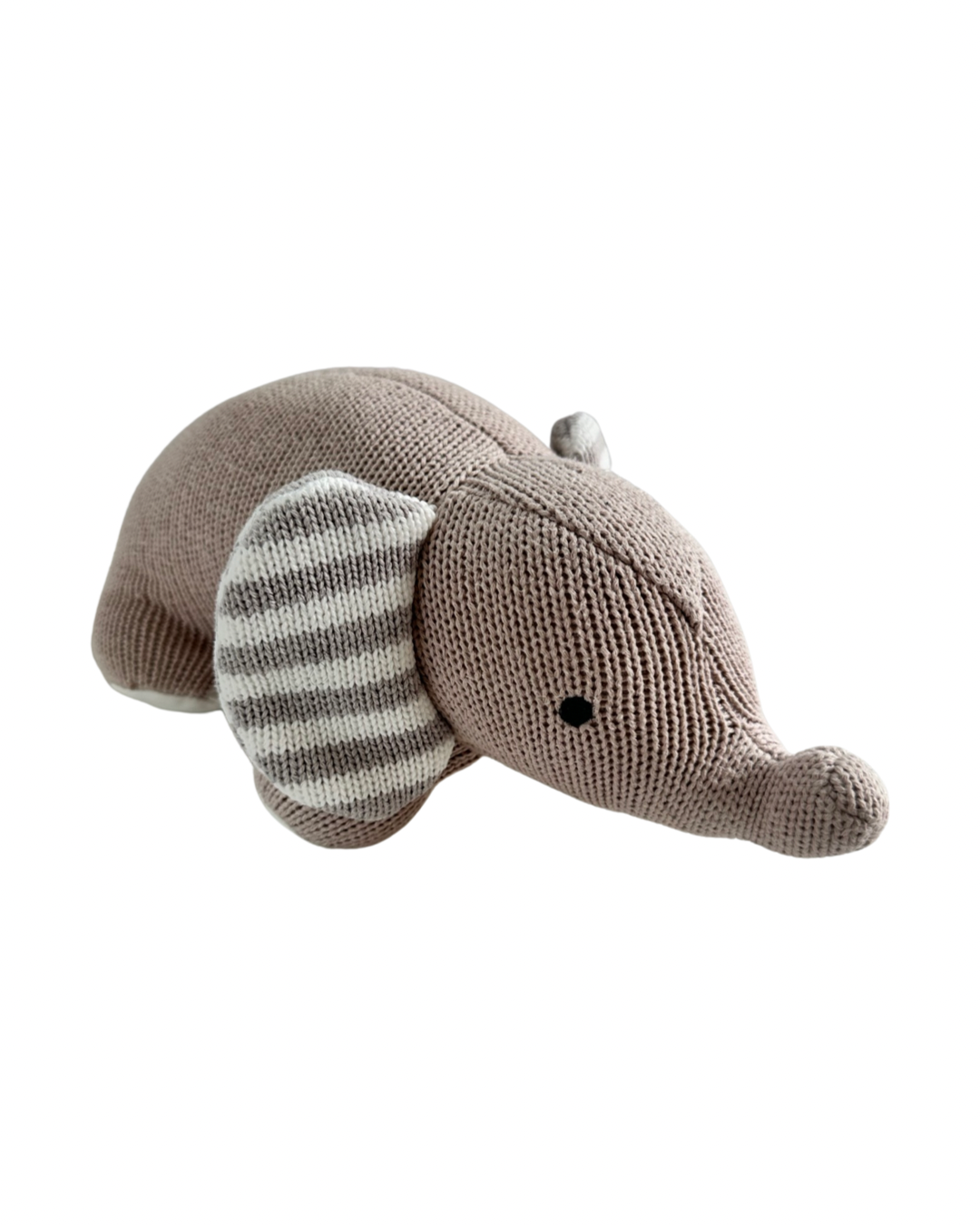 Knit Gray Lollipop Living Elephant Plush Toy