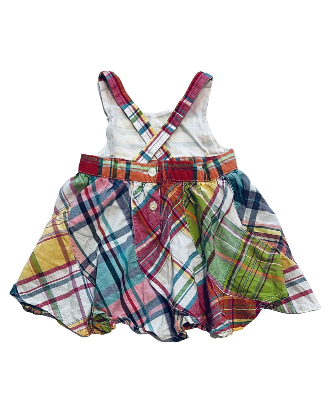 3M Baby Girl Ralph Lauren Plaid Dress