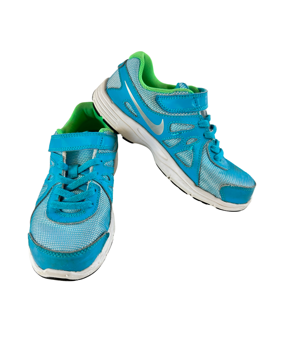 Girls Youth 2Y Teal Nike Tennis Shoes