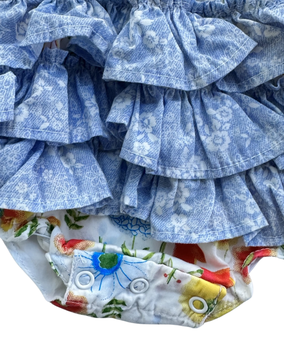 Newborn Baby Girl Baby Starters Floral Rufflebutt Bubble Romper