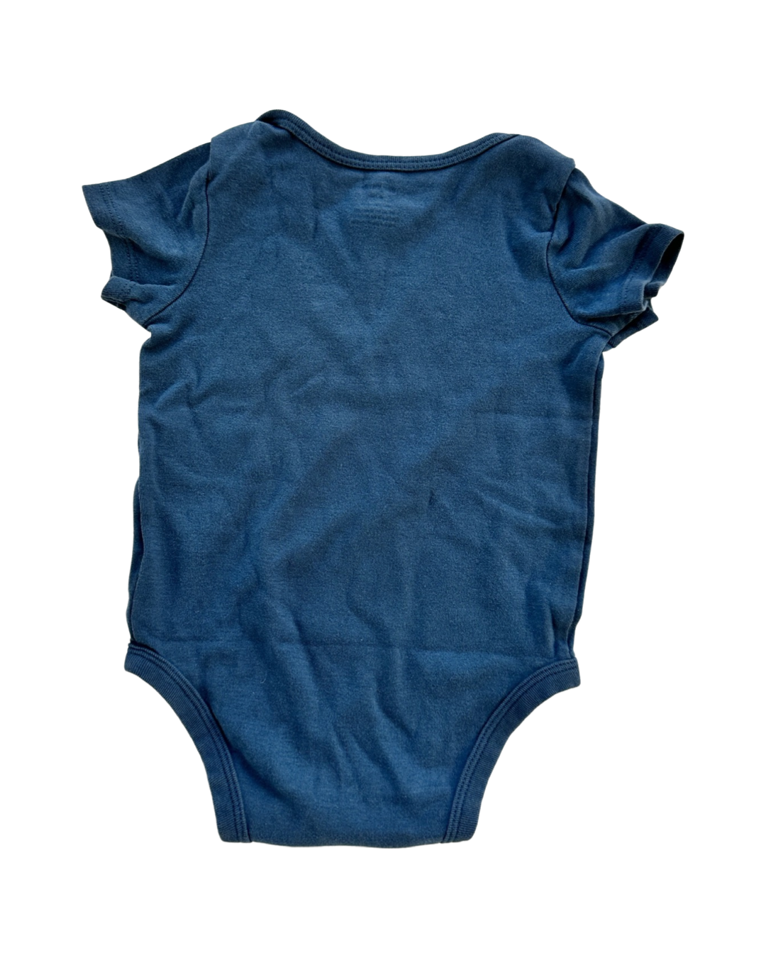12M Baby Boy Carters Solid Blue Onesie