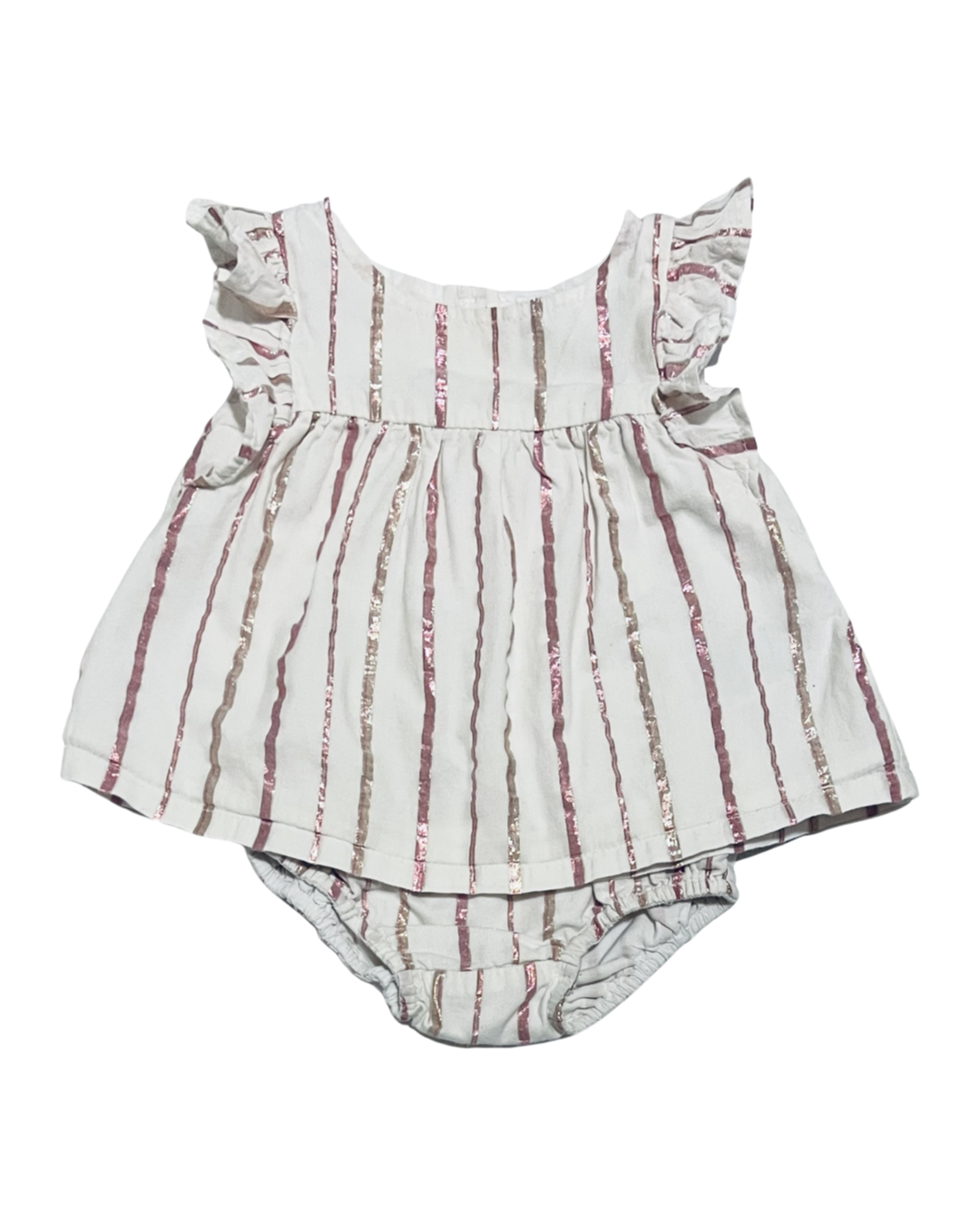 6-12M Baby Girl Old Navy Dress Set Top w/ Bloomers