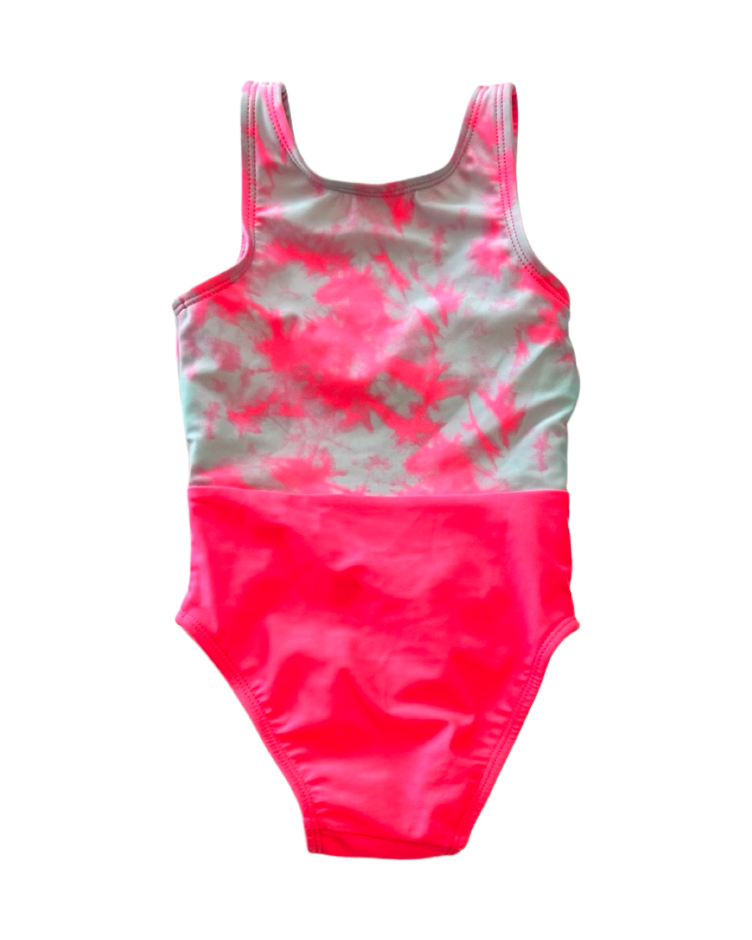 18M Baby Girl Pink Cat & Jack Tie Dye One Piece Swim Suit