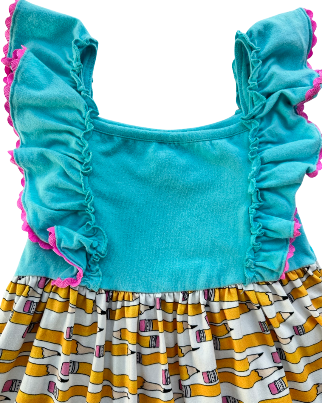 3T Toddler Girl Back to School Boutique Pencil Dress