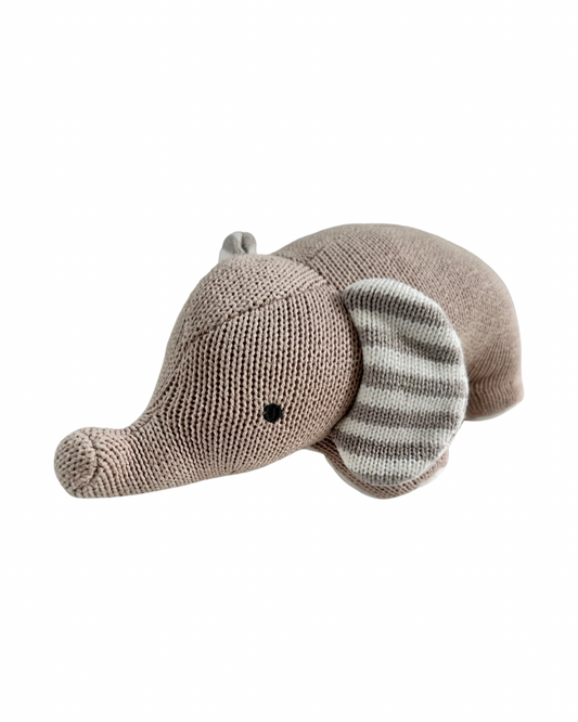 Knit Gray Lollipop Living Elephant Plush Toy