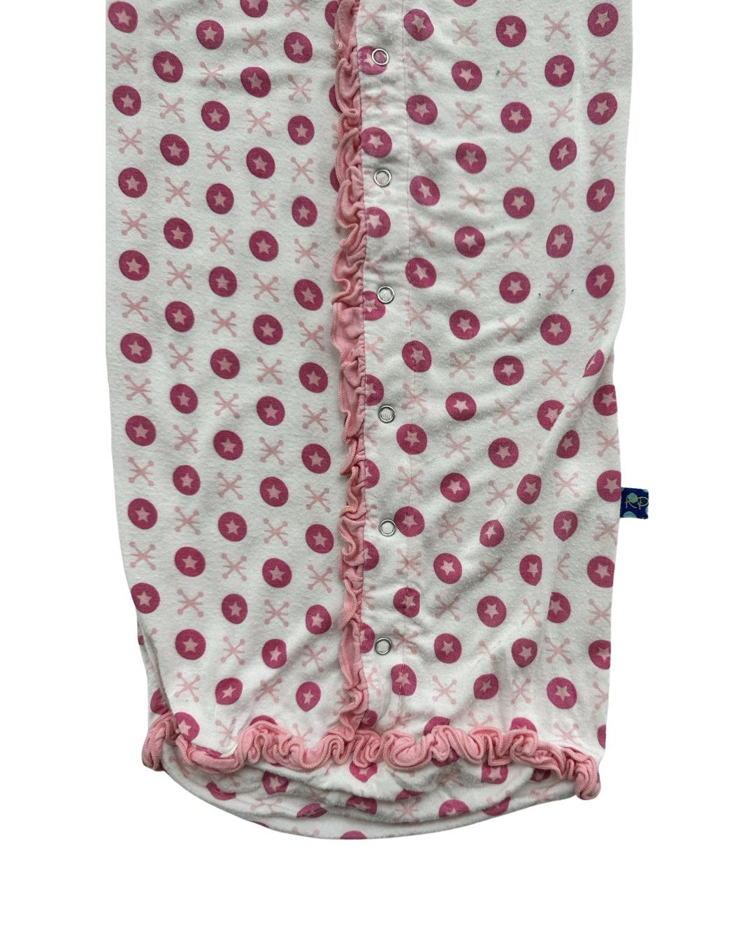 0-3M Baby Girl Kickee Pants Bamboo Nightgown PJs and Matching Hat