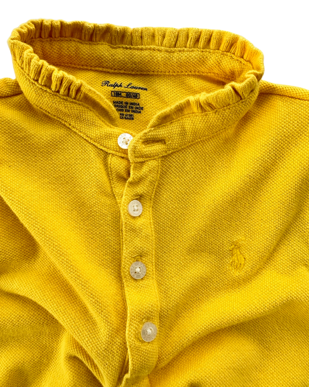 18M Baby Girl Ralph Lauren Yellow Romper