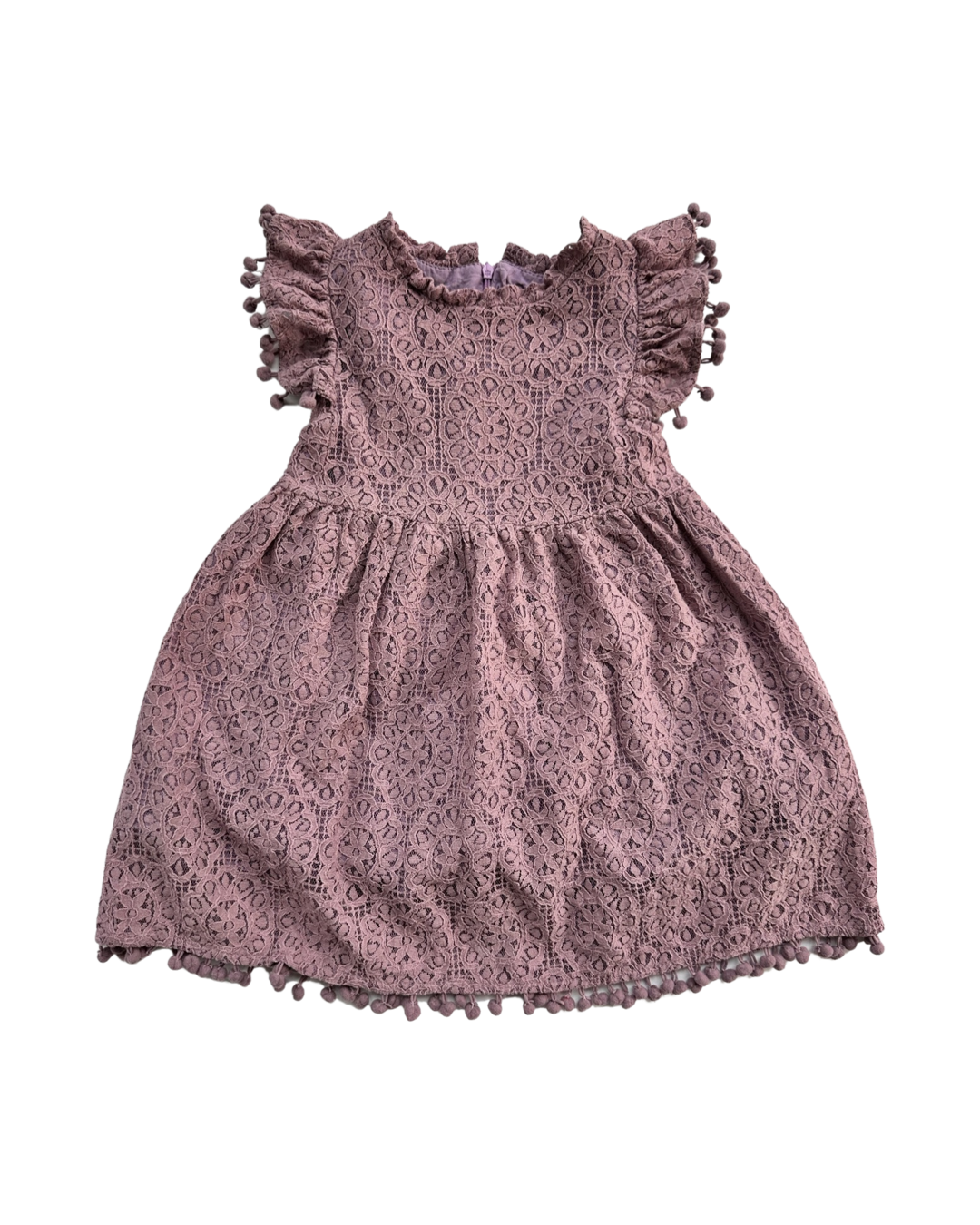 4T Toddler Girl Purple Lace Boutique Dress