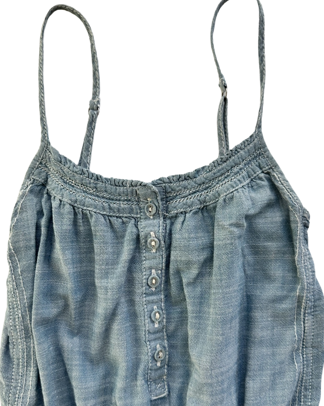 Girls Size 8Y /10Y Medium Abercrombie Kids Chambray Romper