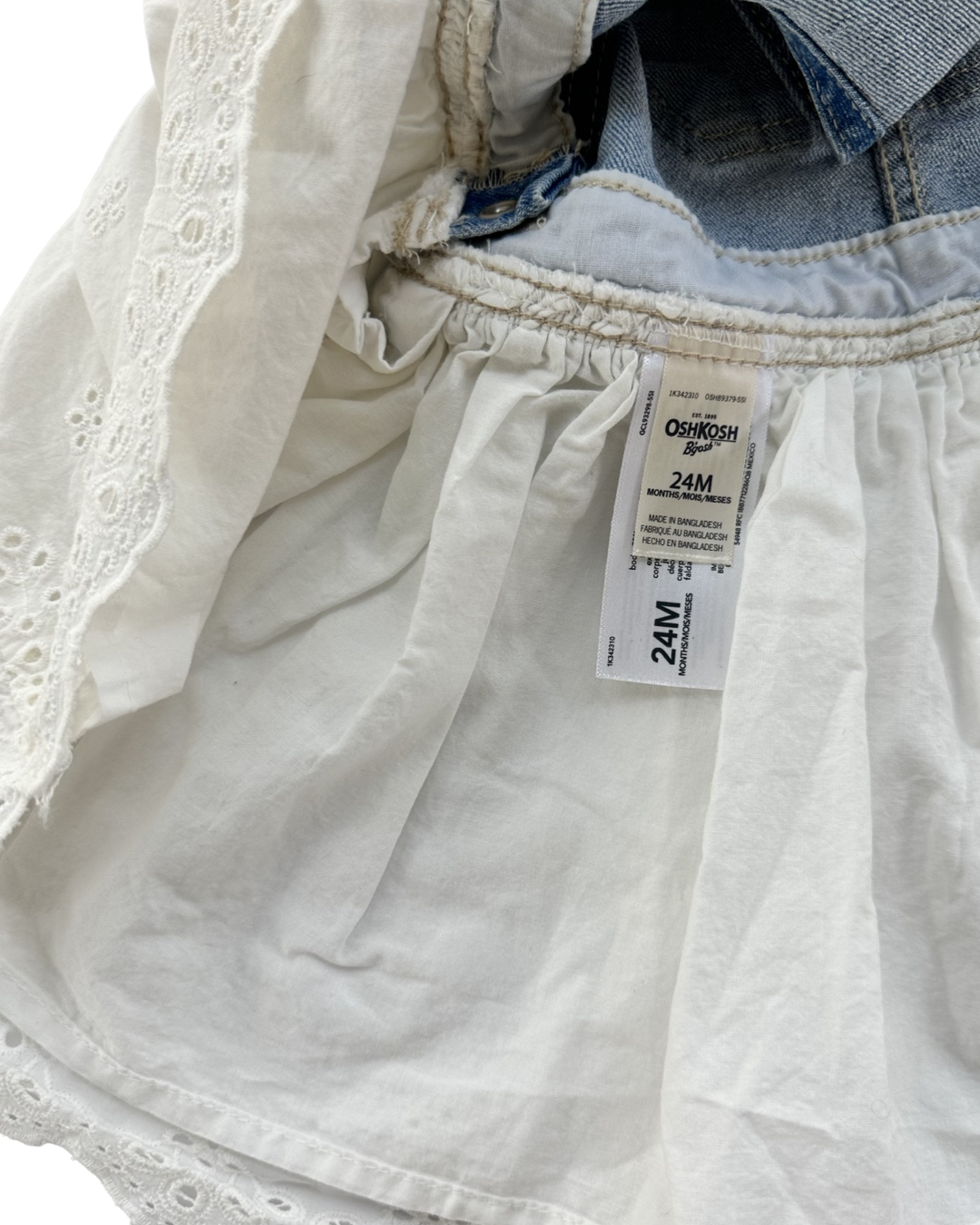 24M Baby Girl OshKosh B’Gosh Jean Overall Dress