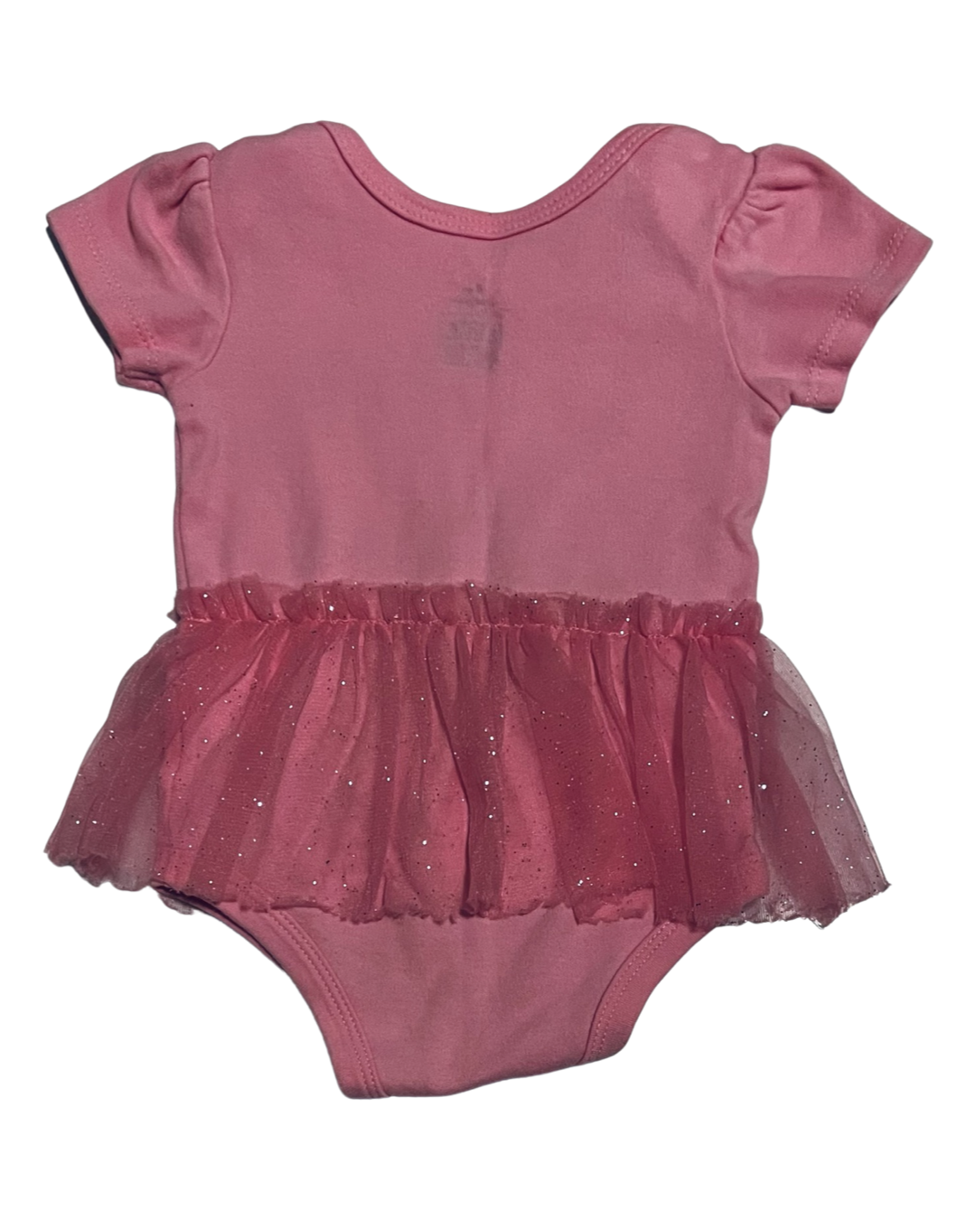 6M Baby Girl Pink Skirted Tutu Onesie