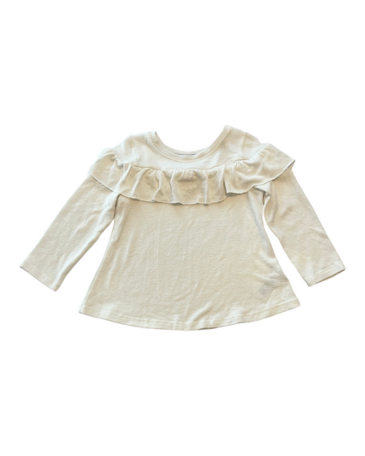 18M Baby Girl Cream Cat & Jack Long Sleeve Top