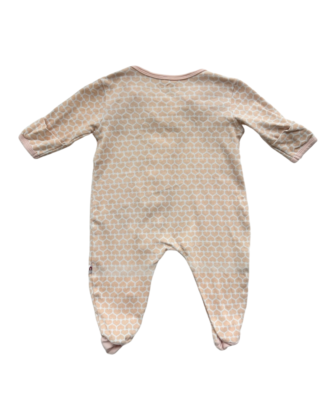 3M Baby Girl E=MC Magnetic Pink Heart Sleeper