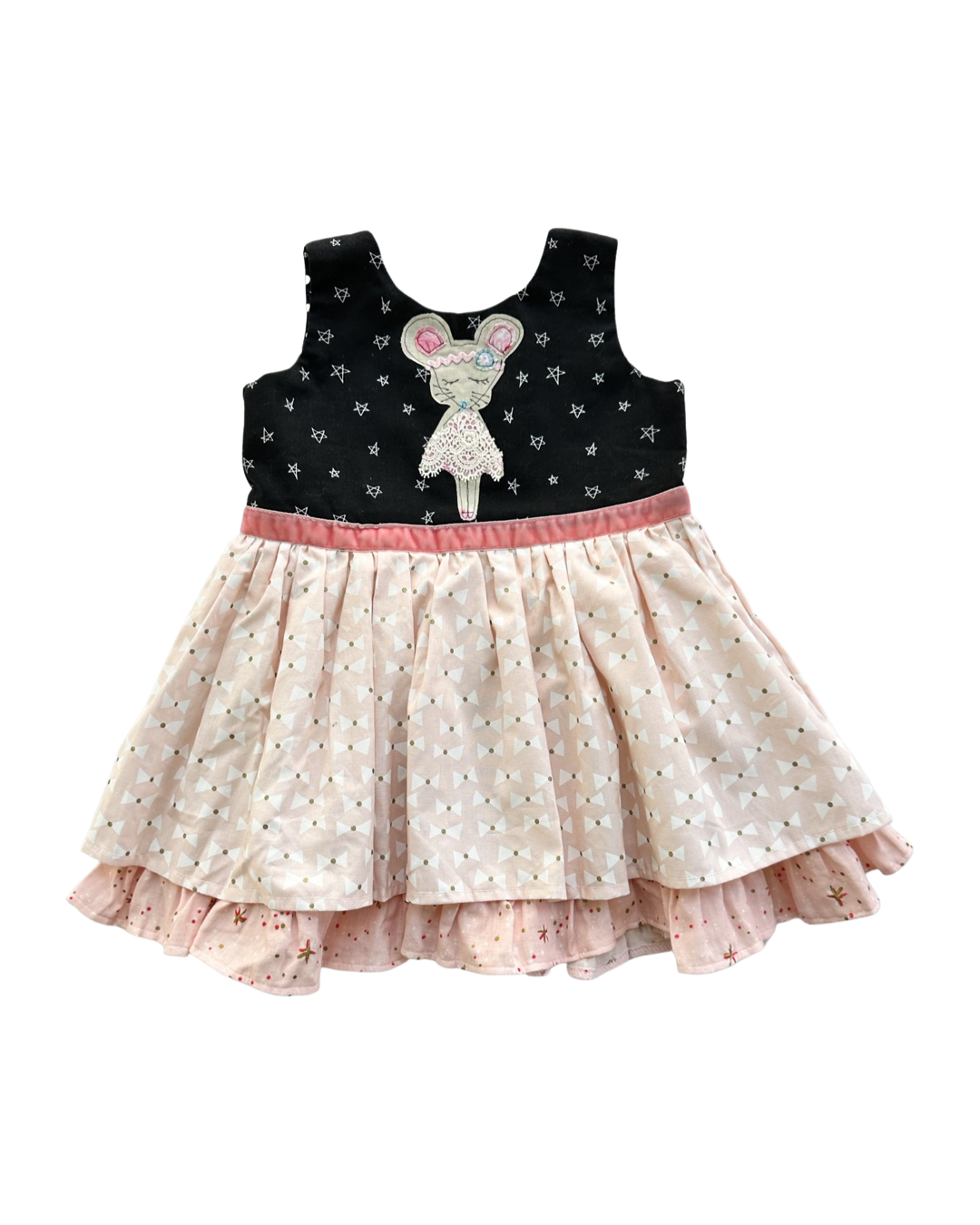 2T Toddler Girl Poppy Whitaker Ballerina Mouse Boutique Dress