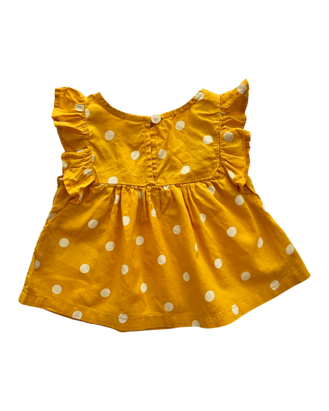 3-6M Baby Girl Mustard colored Old Navy Top