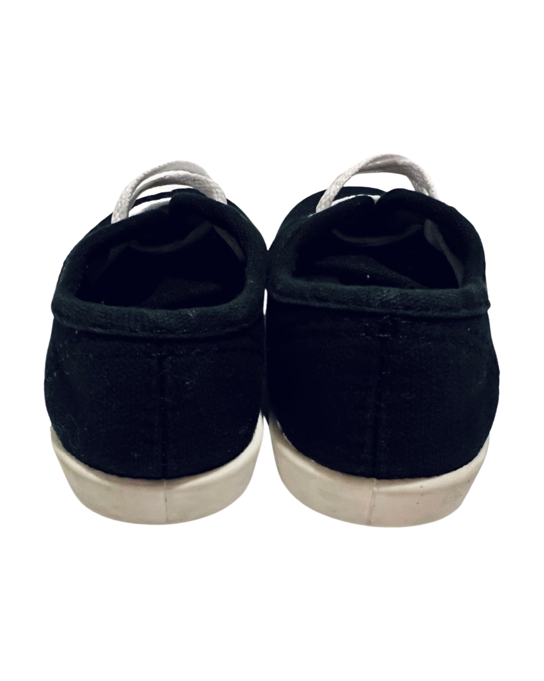 9C Toddler Girl Black Canvas WonderNation Shoes
