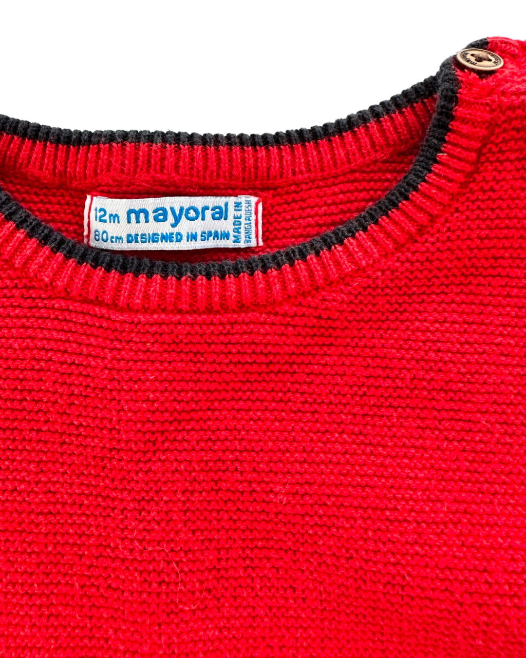 12M Baby Boy Mayoral Red Sweater
