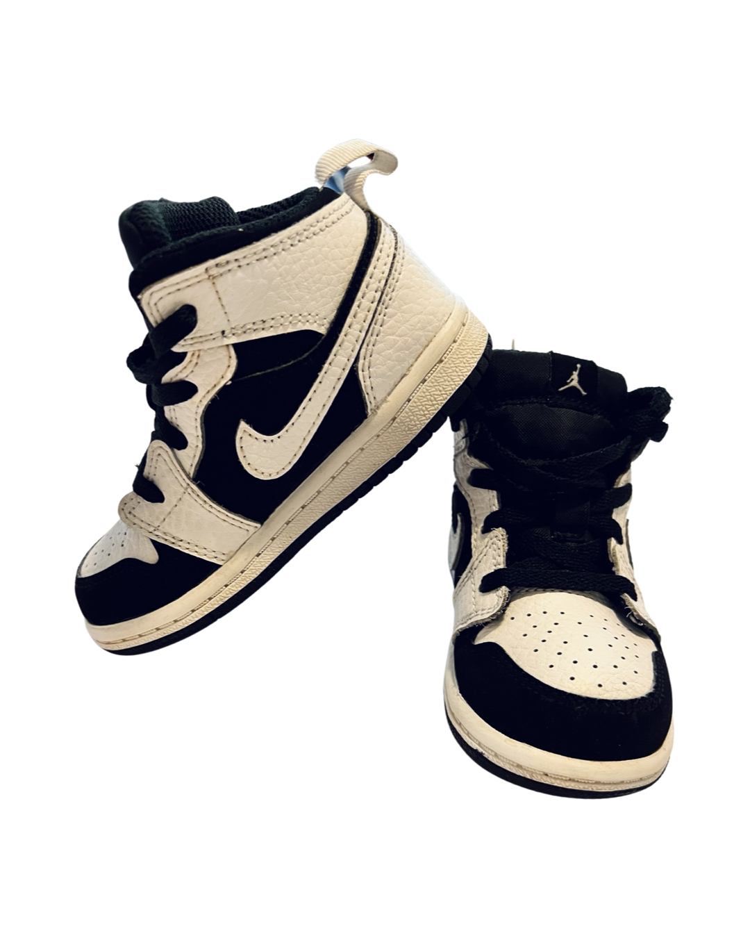 7C Toddler Boy White / Black Nike Air Jordan Sneakers Shoes