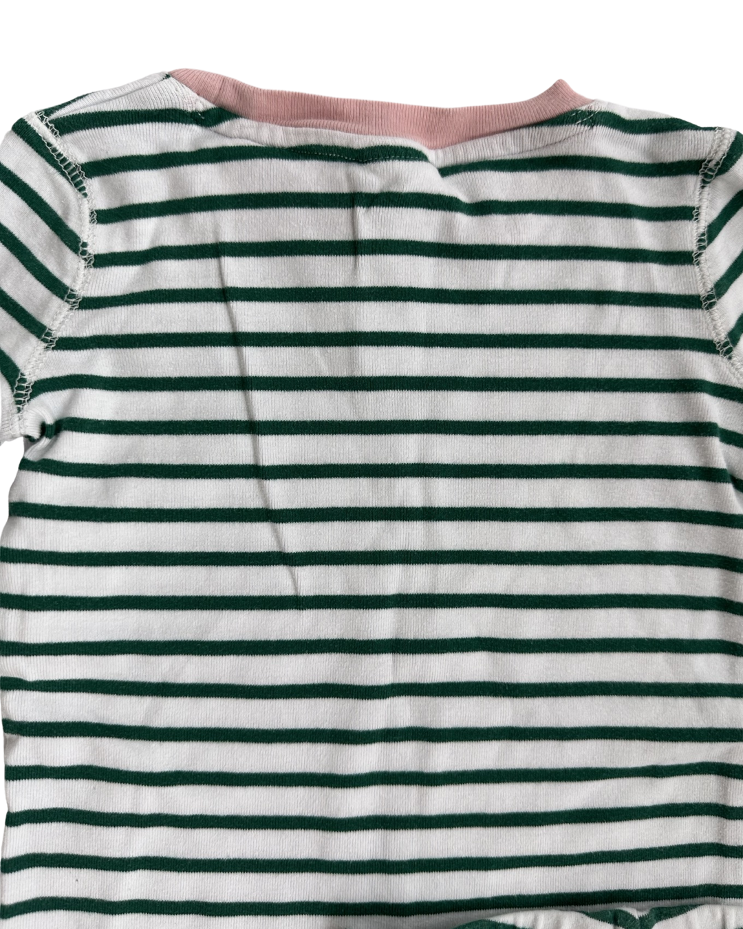 4T Toddler Girl Mini Boden Green Striped Long Sleeve PJs
