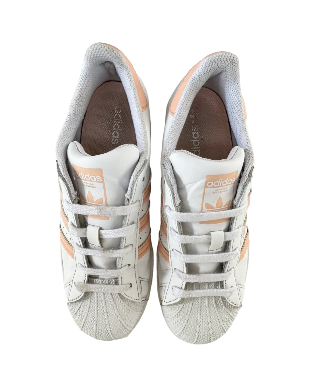 Women’s Size 5.5 Adidas Superstar Pink /Coral Sneaker Shoes