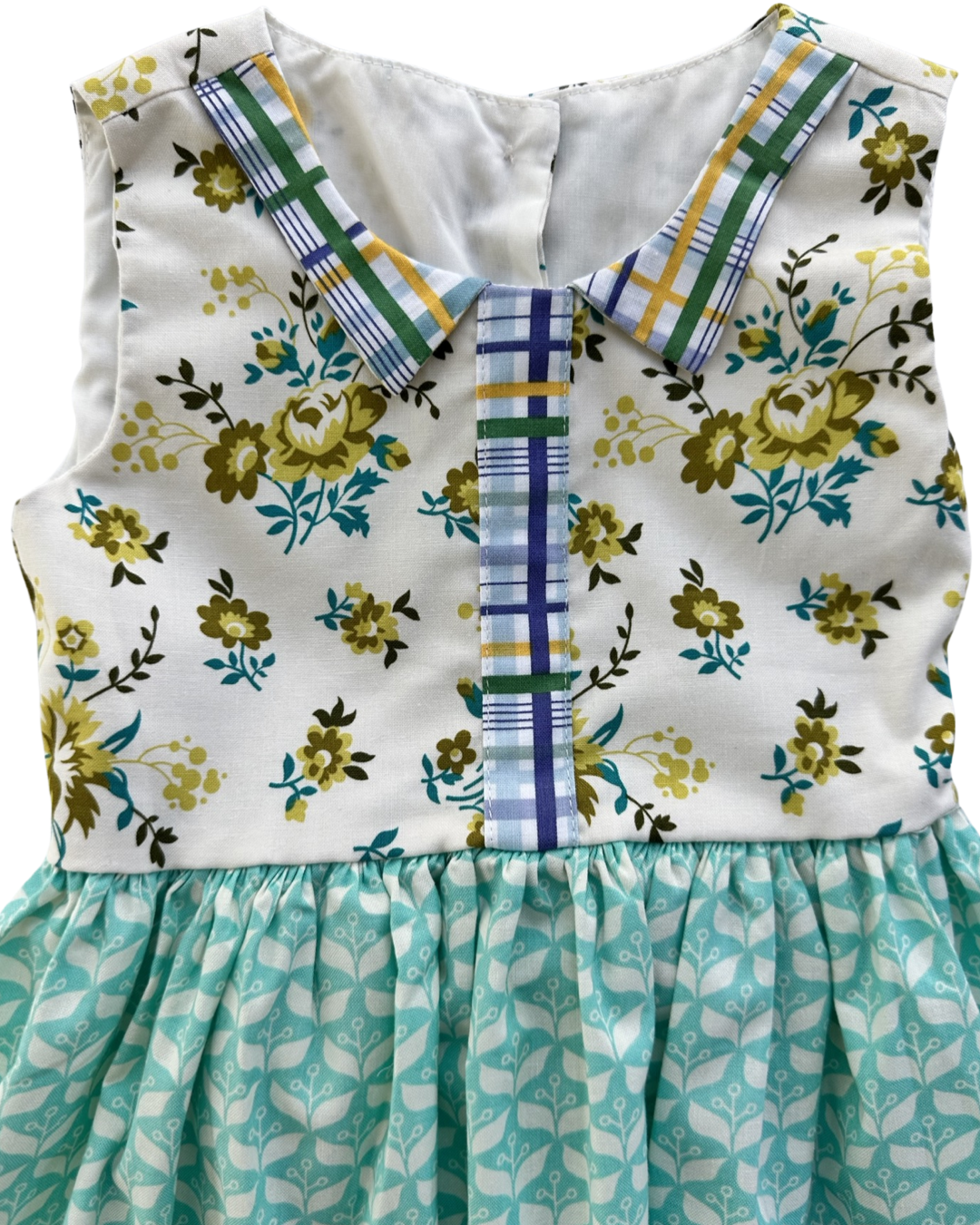 12M-18M Baby Girl Cheeky Plum Boutique Retro Floral Dress