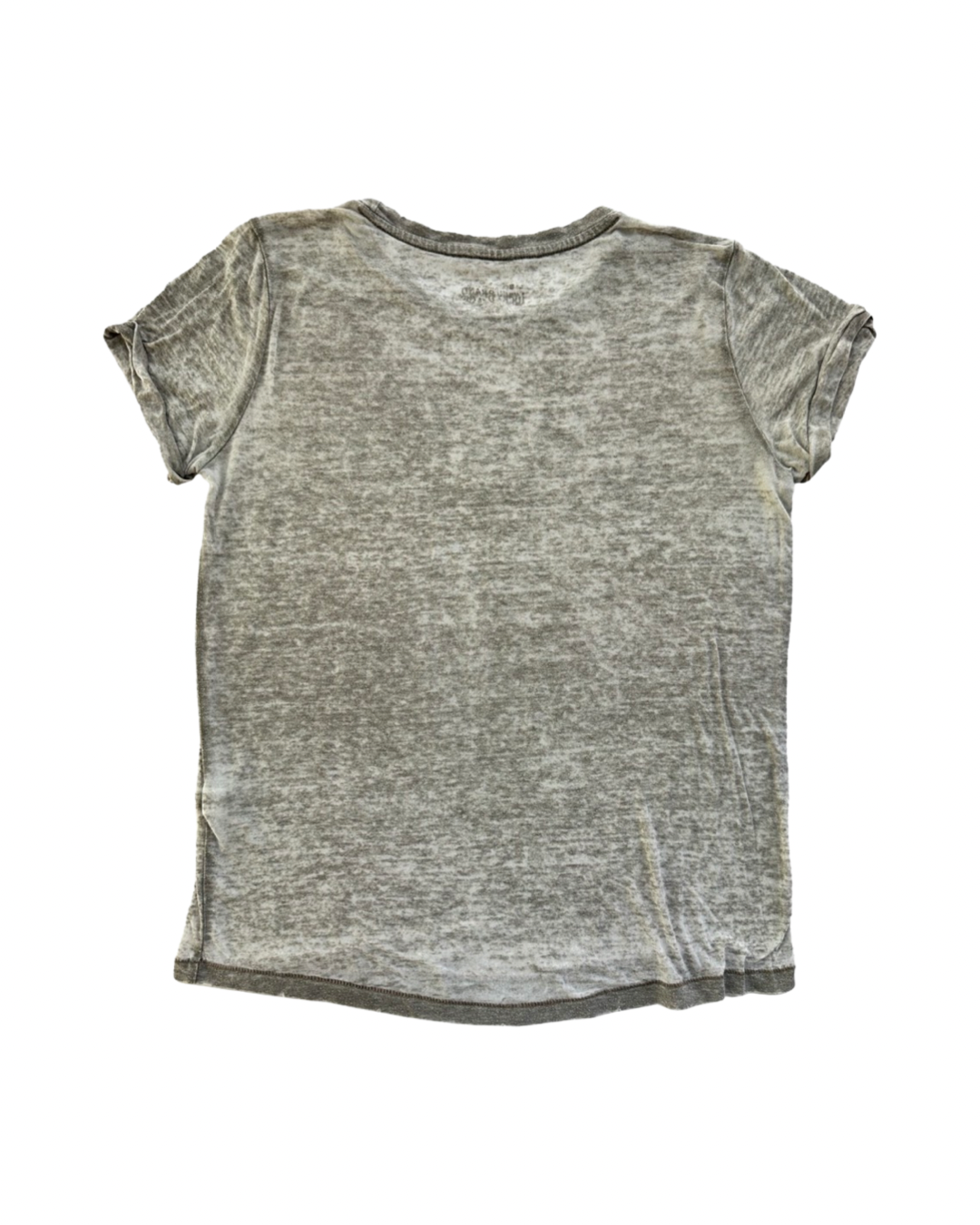Women’s Size Small Lucky Brand Gray Distressed T-Shirt Top