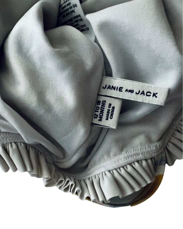 12M-18M Baby Girl Janie & Jack Lemons Swim Suit