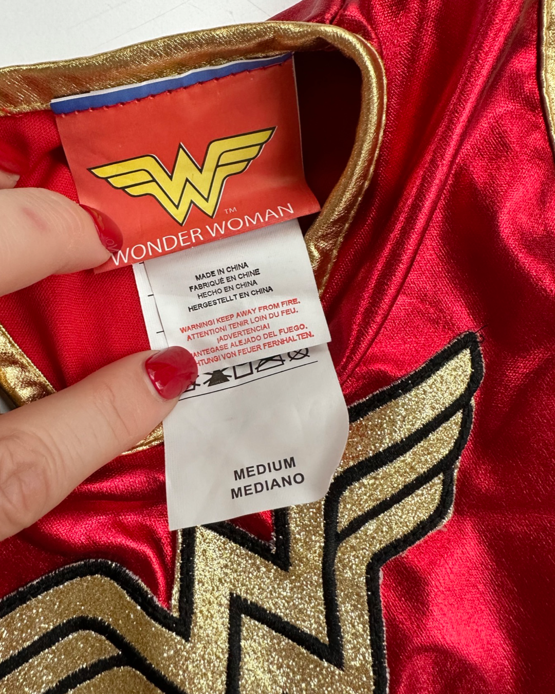 6x Girls 8Y Youth Rubies Girls Medium Wonder Woman Dress Costume