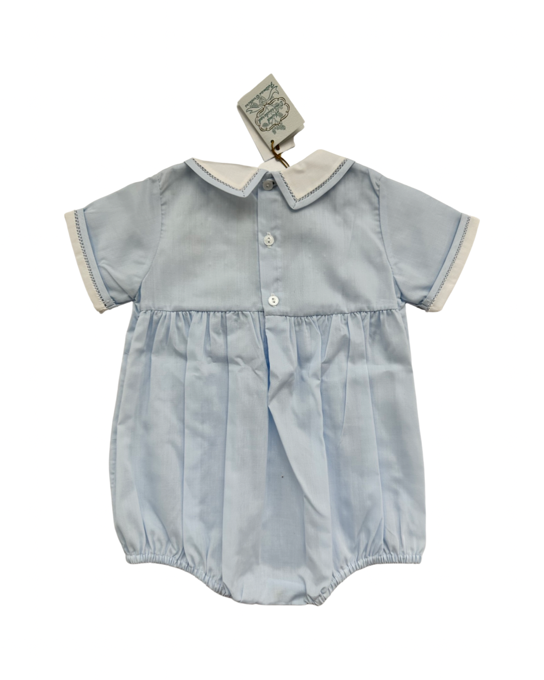 3M Baby Boy Feltman Brothers Blue Romper