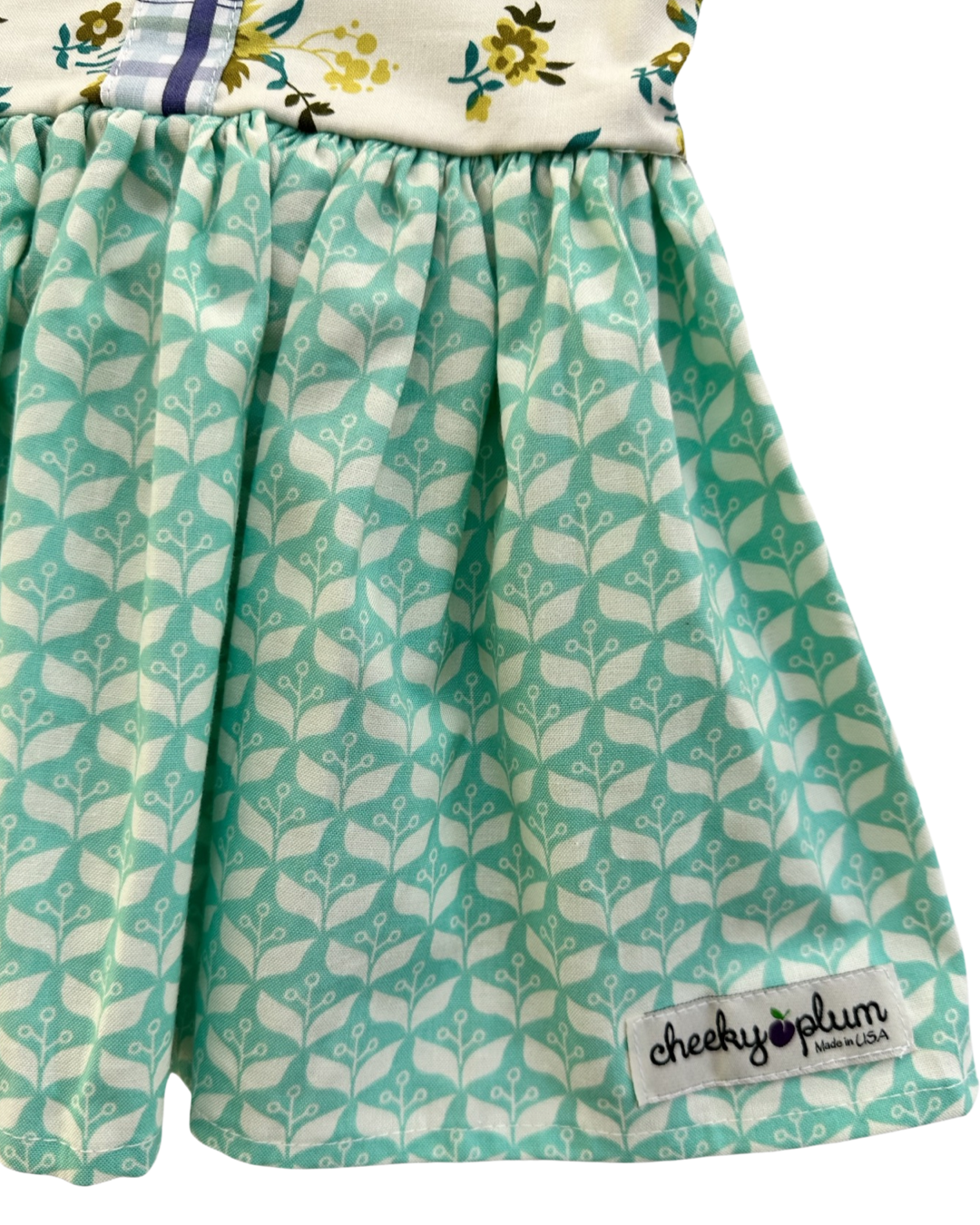 12M-18M Baby Girl Cheeky Plum Boutique Retro Floral Dress