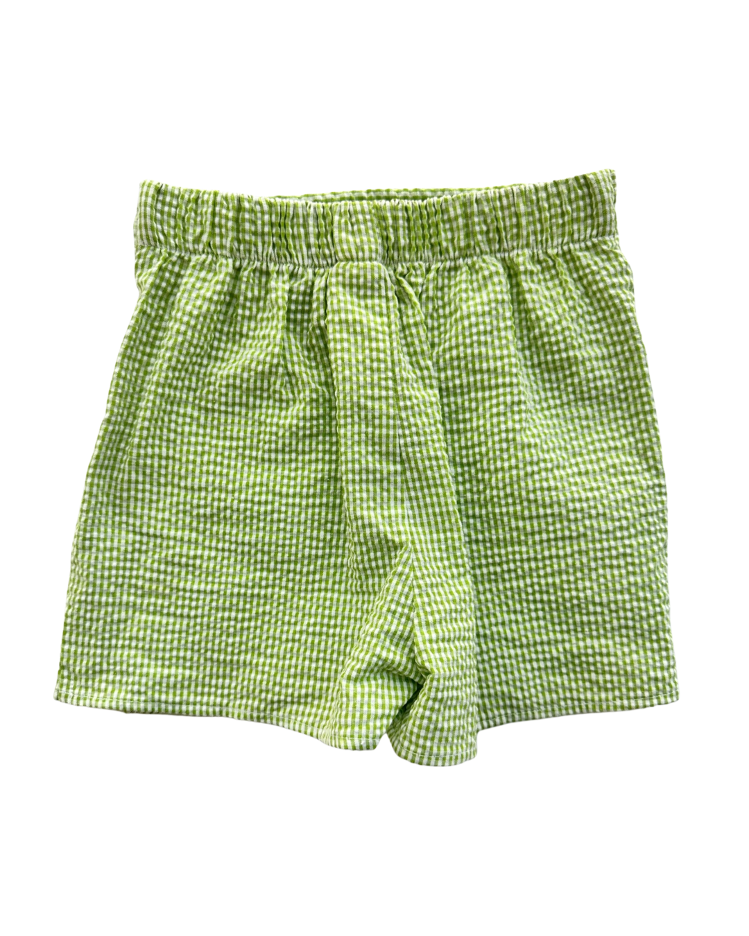 3T Toddler Girl Boutique Bailey Boys Green Gingham Seersucker Skort w/ Pink Trim