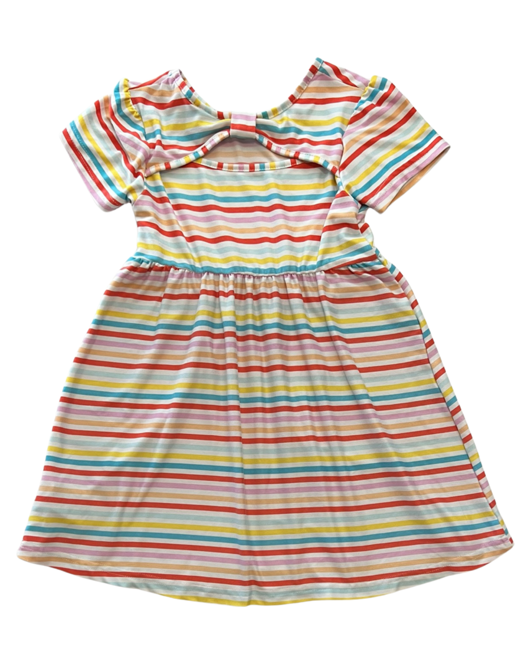 24M Baby Girl Picapino Rainbow Striped Dress