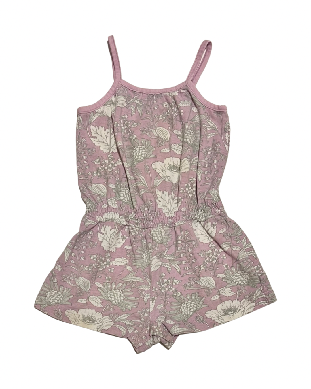 2T Toddler Girl Baby Gap Purple Floral Romper