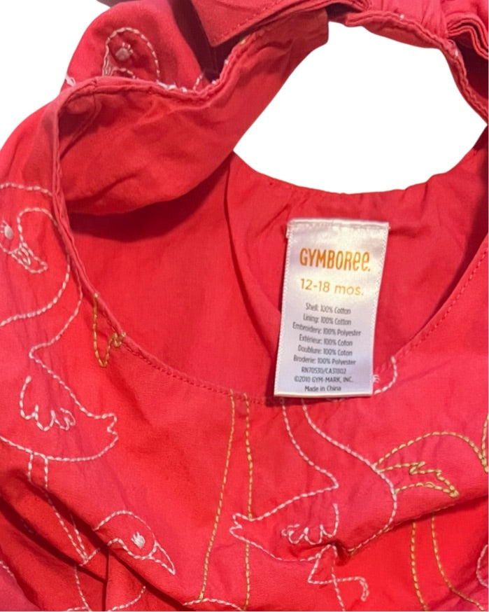 12M-18M Baby Girl Pink Gymboree Flamingo Dress