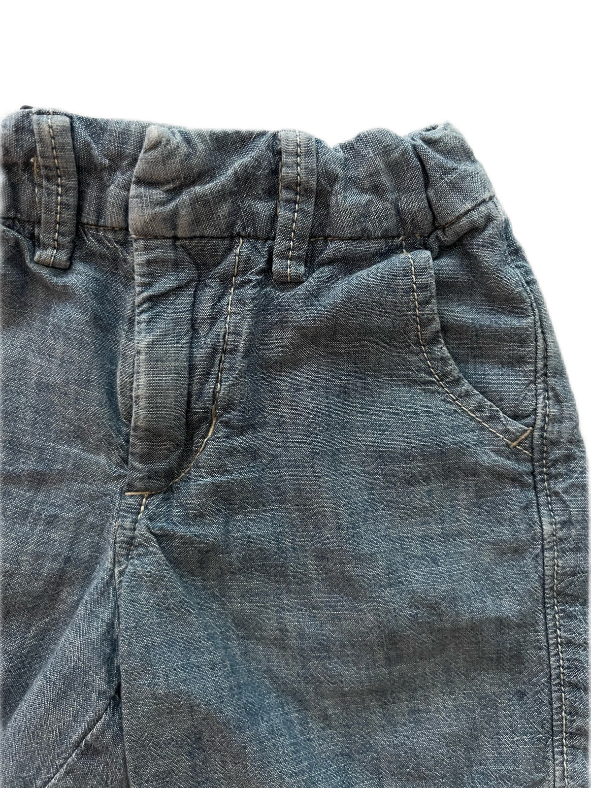 18-24M Baby Gap Adjustable Waist Chambray Color