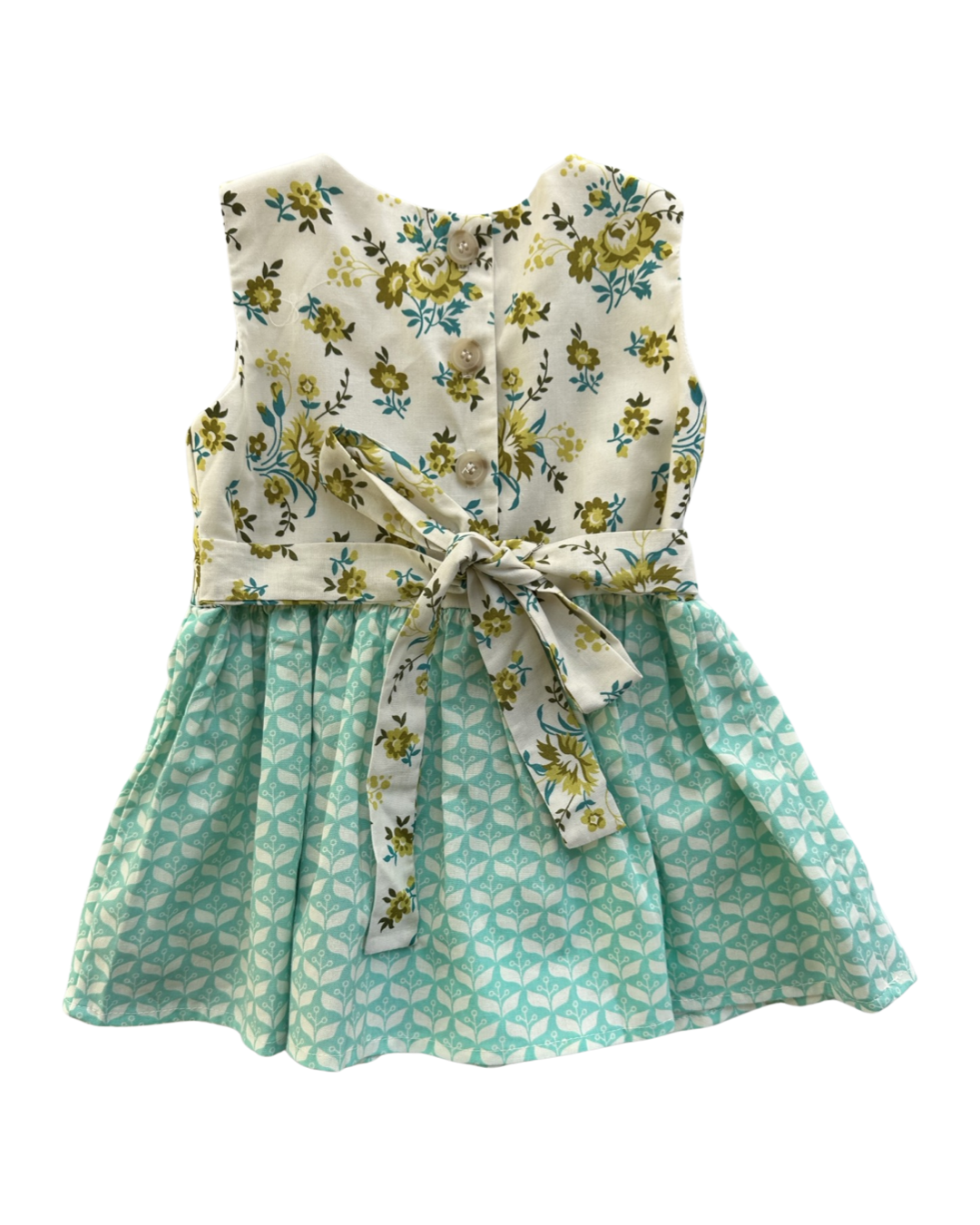 12M-18M Baby Girl Cheeky Plum Boutique Retro Floral Dress