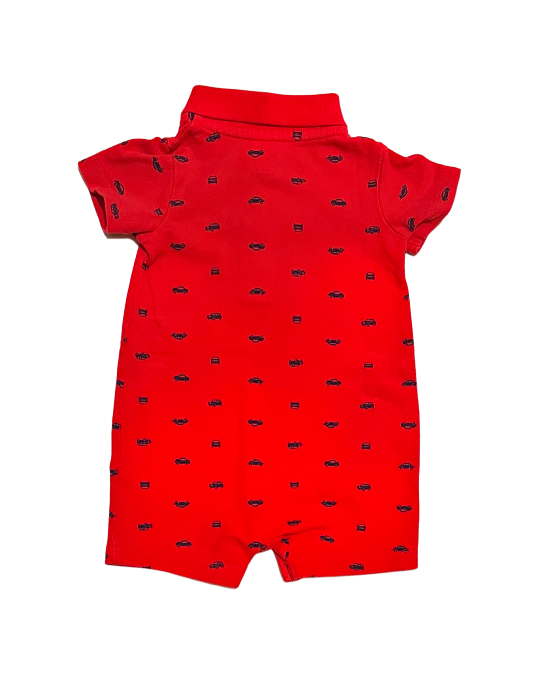 9M Baby Boy Red Carters Car Romper