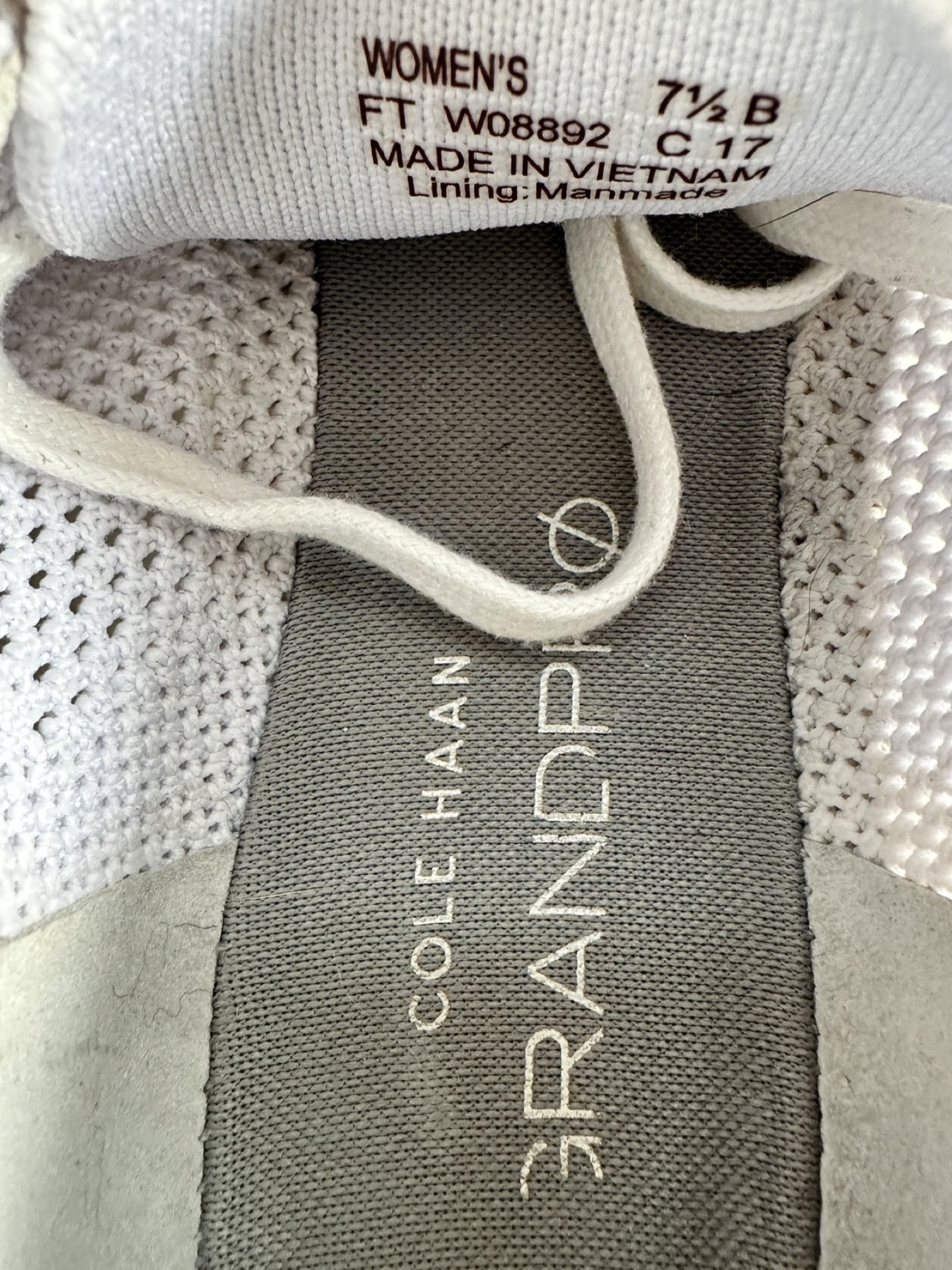 Cole Haan Women’s 7.5 GrandPro Tennis Stitchlite Sneakers, White