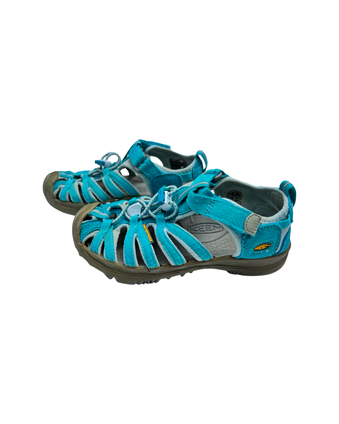 13C Toddler Girl Aqua / Teal Keens WaterProof Shoes Sandals