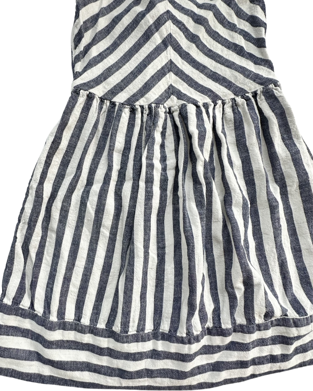 Girls Size 10 Carters Blue  Linen Summer Dress