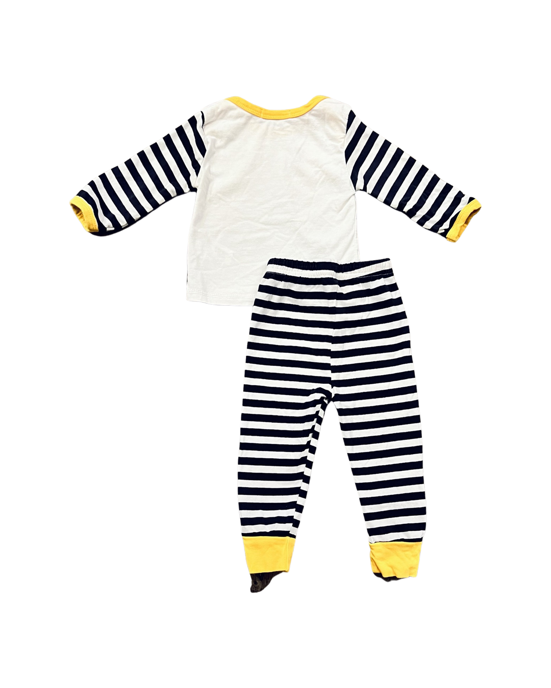 0-3M Baby Boy Boutique Black & White Striped Arrow Set