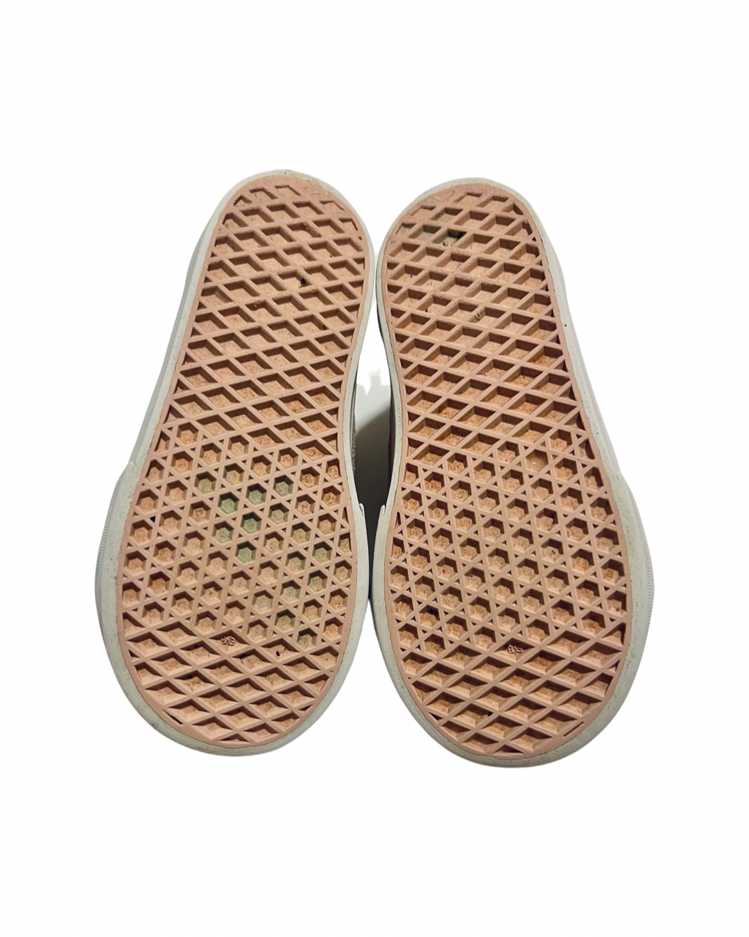 7C Toddler Girl Light Pink / Gold Suede Vans