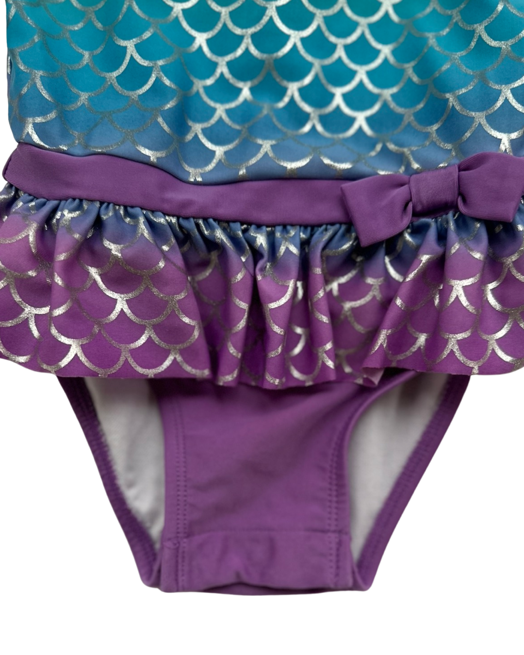 18M Baby Girl Cat & Jack Mermaid RashGuard Swim Suit